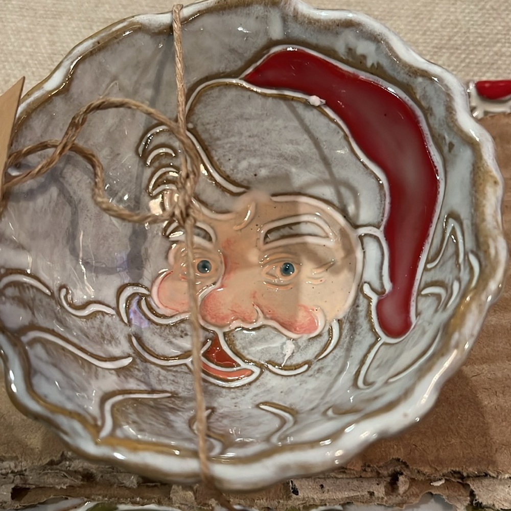 Mud Pie Santa Tray And Tidbit Set/NWT - Picture 9 of 9